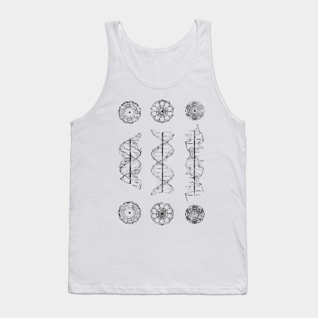 A-,B-, and Z-DNA Tank Top by erzebeth